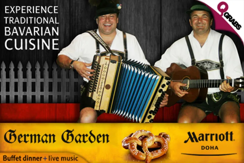 Prost! For QR69 Enjoy a Dinner Buffet of Traditional Bavarian Cuisine with a Wide Selection of Authentic Specialties and Live Music by 'The Two Bavarians' (QR139 Value)